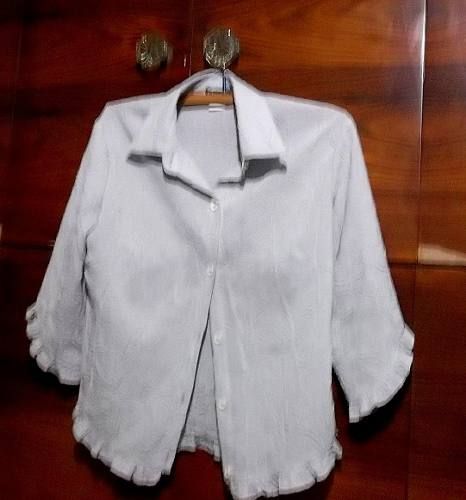 Camisa Feminina Em Crepe De Seda P